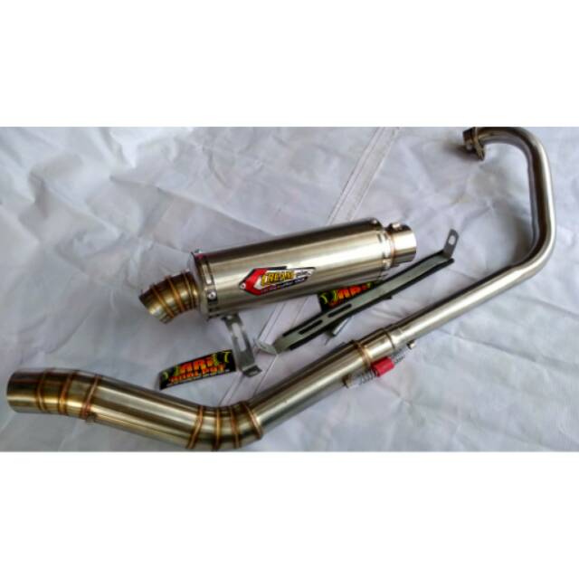 knalpot creampie ROAD RACE knalpot racing knalpot ROAD RACE SATRIA FU JUPITER MX NEw / old