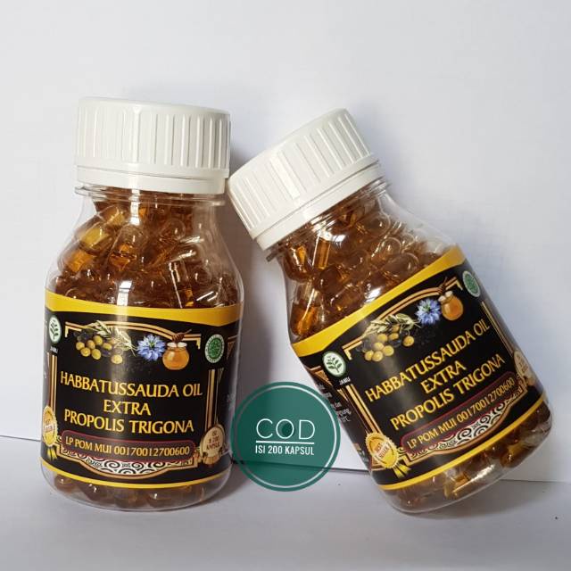 Habbatussauda Extra Propolis Trigona isi 200 kapsul ASLI /habbatussauda Trigona/habbatussauda propol