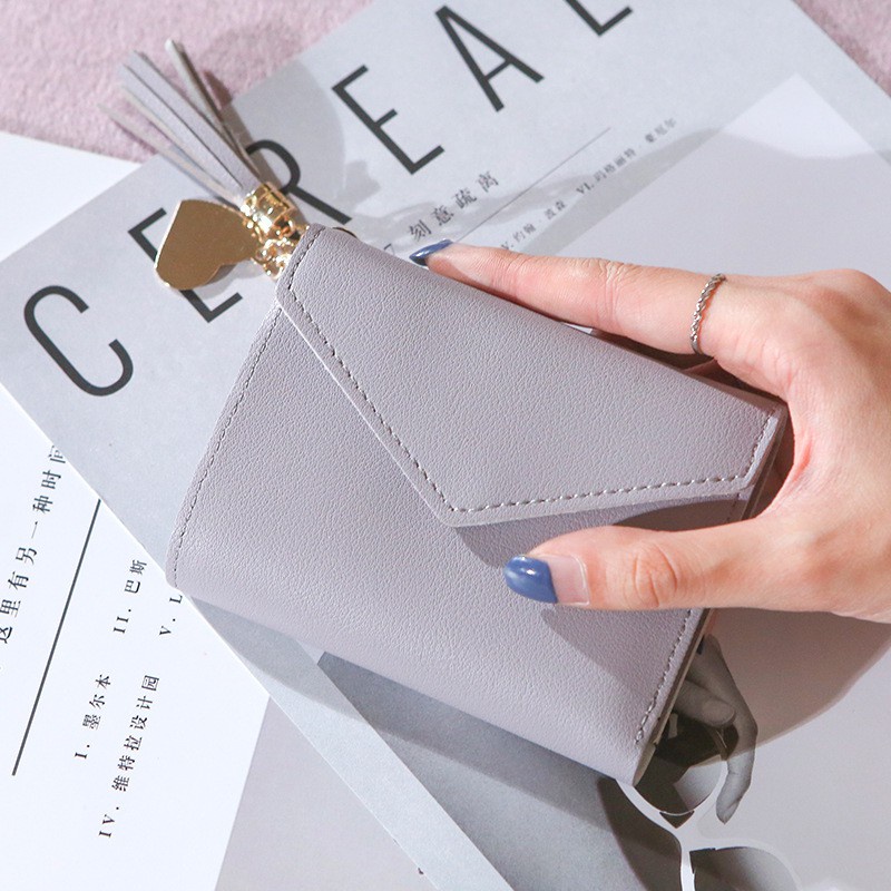 (27AN.ID) Dompet Lipat Wanita 8602 mini import real pic C7-#3 ungu muda