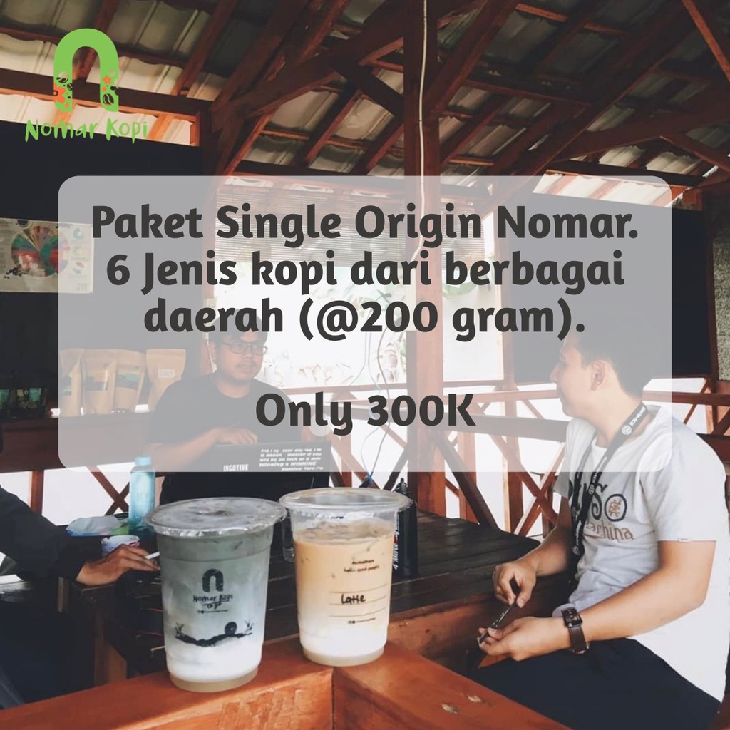 

Paket Nomar Single Origin. 6 Jenis Kopi Single Origin (@200 Gram)