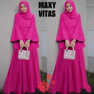 mx vitas/maxi dress cewek/maxi dress hijab/maxi dress panjang/maxi