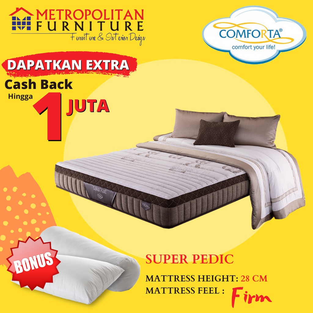 Kasur Springbed Comforta Super Pedic / Spring bed matras