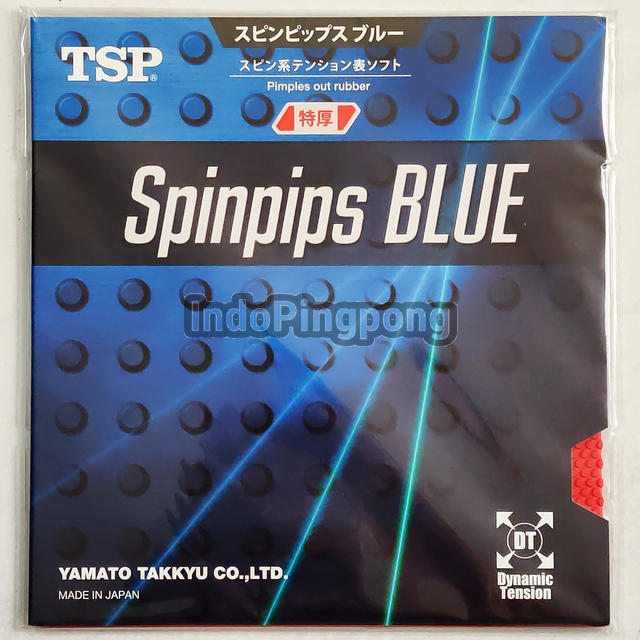 TSP Spinpips Blue 2.1 - Short Pips Karet Bintik Serang Pendek