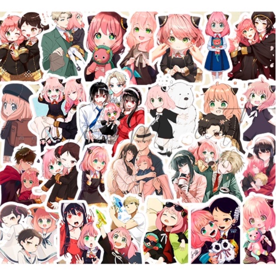 

50 PCS STICKER SPY X FAMILY / STIKER ANYA Cute Cartoon