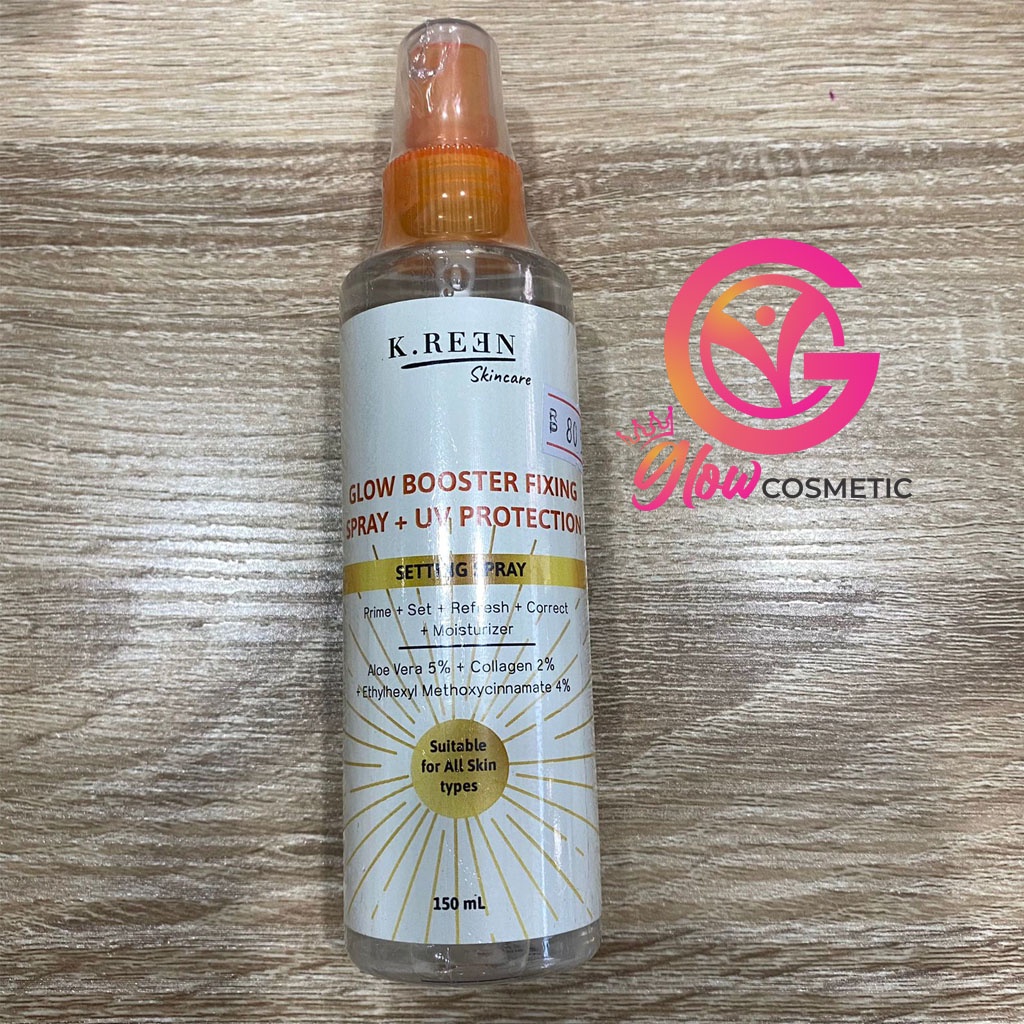 KREEN GLOW BOOSTER FIXING SPRAY + UV  PROTECTION SETTING SPRAY 150ml