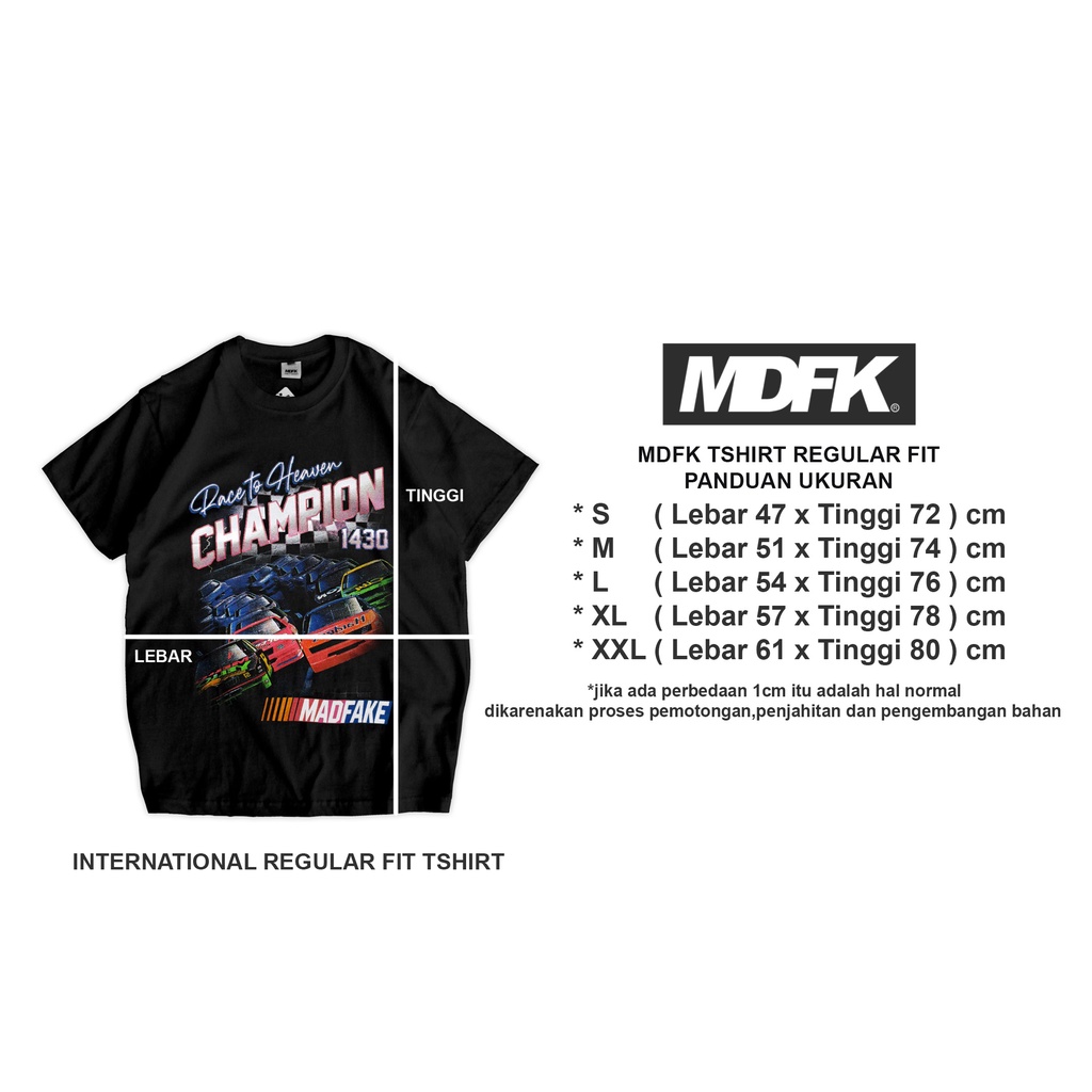 MDFK champion t shirt vintage retro style nascar