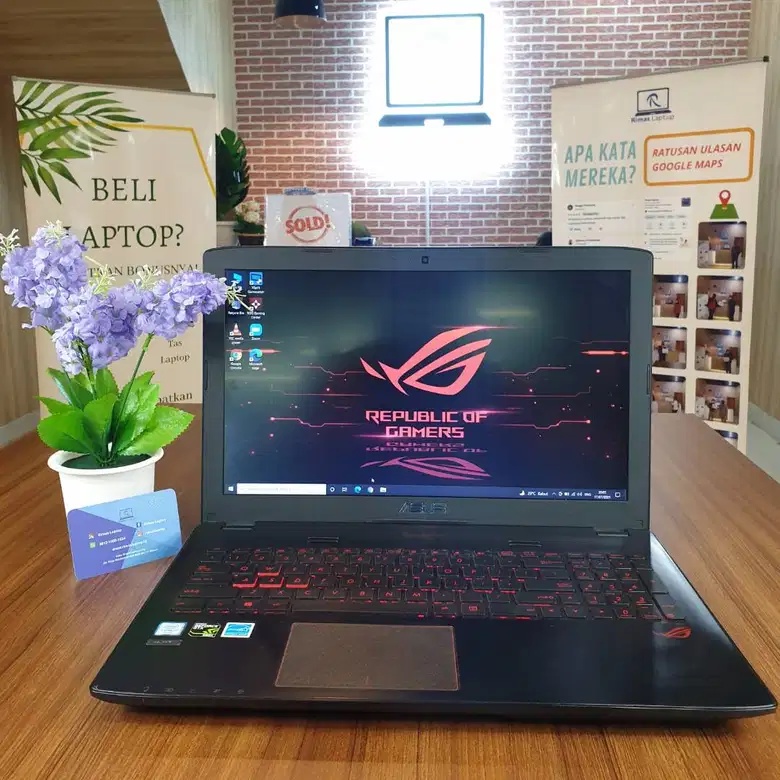 Laptop Asus ROG core i7 RAM 8 HDD 1TB Bekas Second