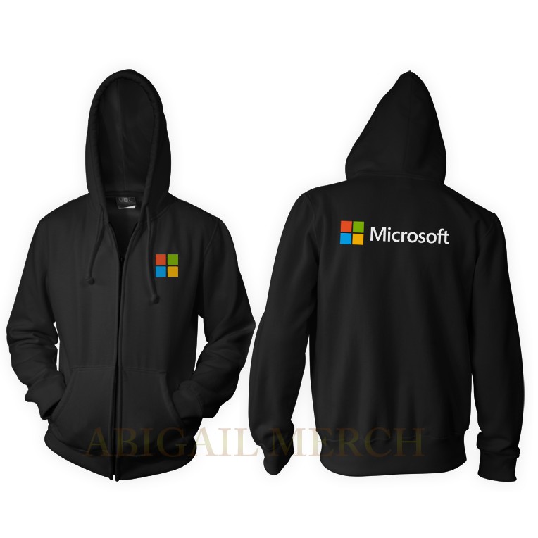 JAKET DEWASA HOODIE ZIPPER MICROSOFT JAKET PRIA WANITA