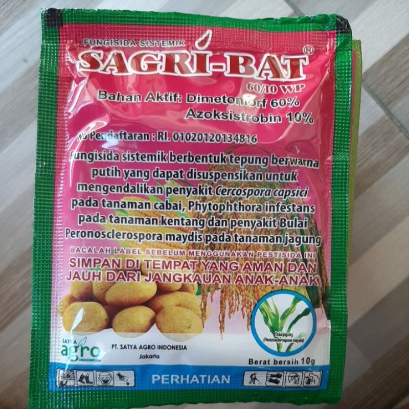 FUNGISIDA SISTEMIK SAGRI-BAT 60/10WP 10 Grm