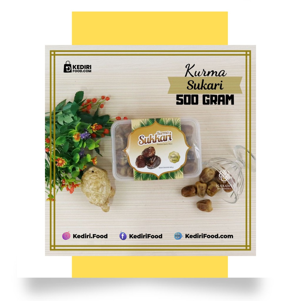 

Kurma Sukari 500 Gram | Kediri Food