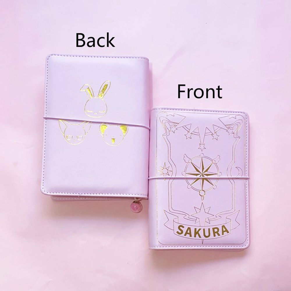 Buku Notebook / Catatan / Agenda / Diary Motif Anime Jepang Sakura Warna Pink Untuk Sekolah