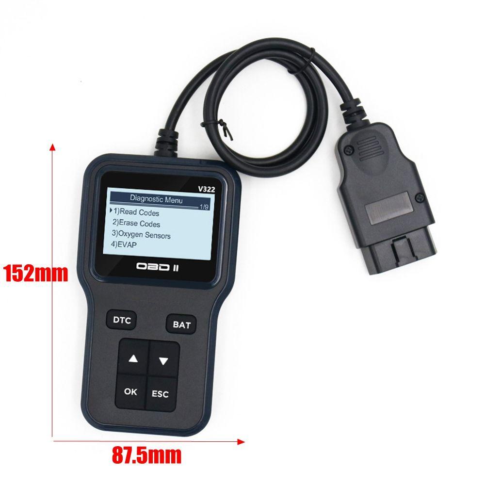 Preva OBDII Code Reader Desain Baru Mobil Faalt Diagnostik Instrumen Kesalahan Kode Diagnostik Pendeteksi Kesalahan