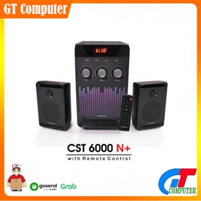 Speaker Bluetooth Simbadda CST 6000N+ Subwoofer Bass Power LED Display RGB Light