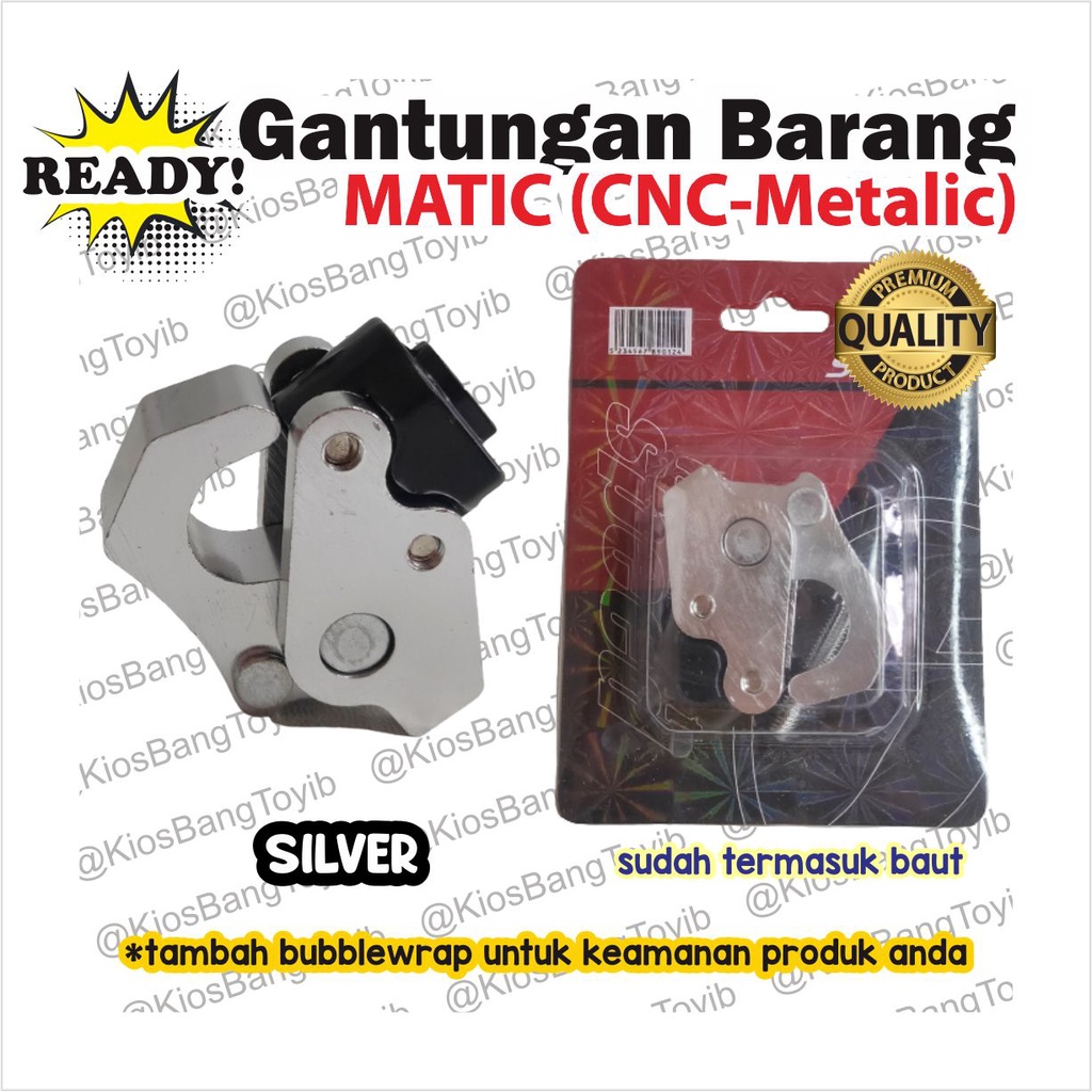 Gantungan Barang Matic Bebek Robot CNC 4 Warna Beat Vario Nmax Scoopy Mio Supra Jupiter Vega