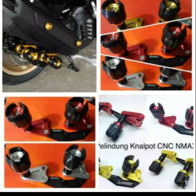 JALU PELINDUNG KNALPOT/SLIDER KNALPOT NEW NMAX 2020 FULL CNC