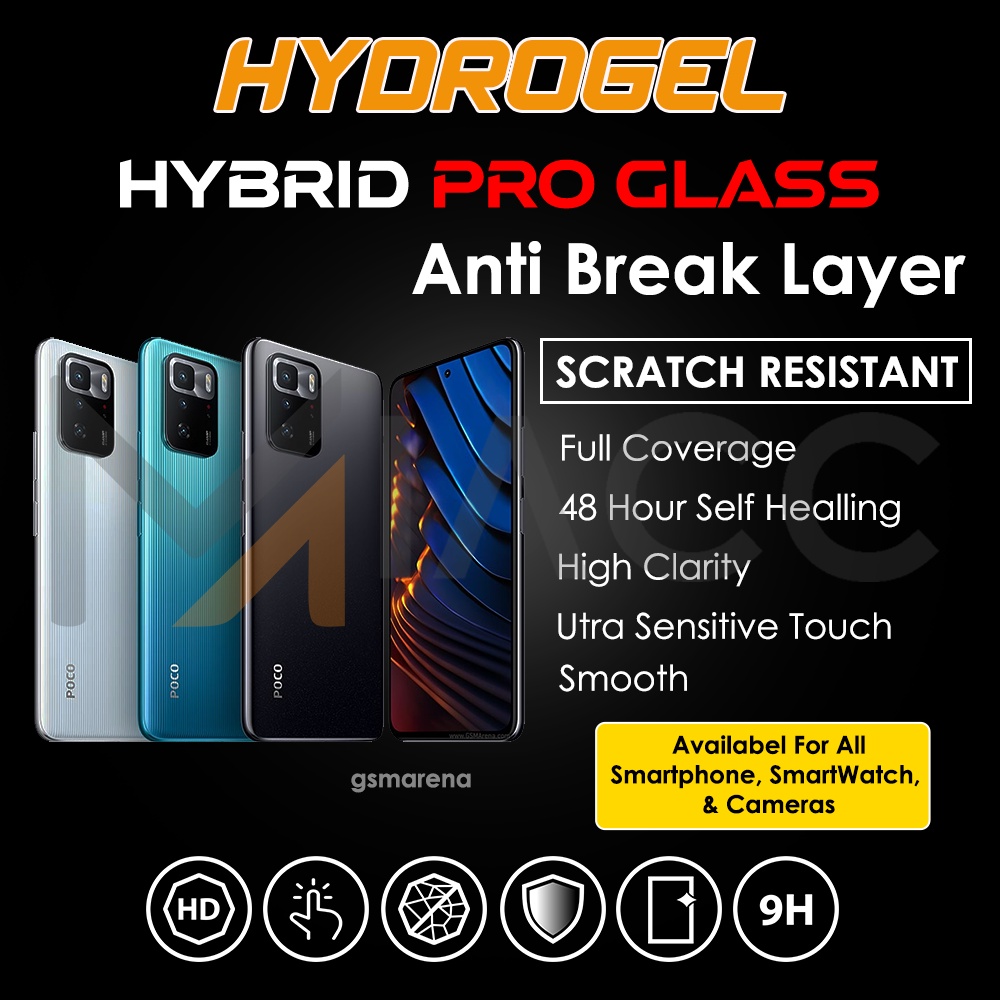 PREMIUM HYDROGEL POCO X3 GT ANTI GORES FULL SCREEN DEPAN BELAKANG