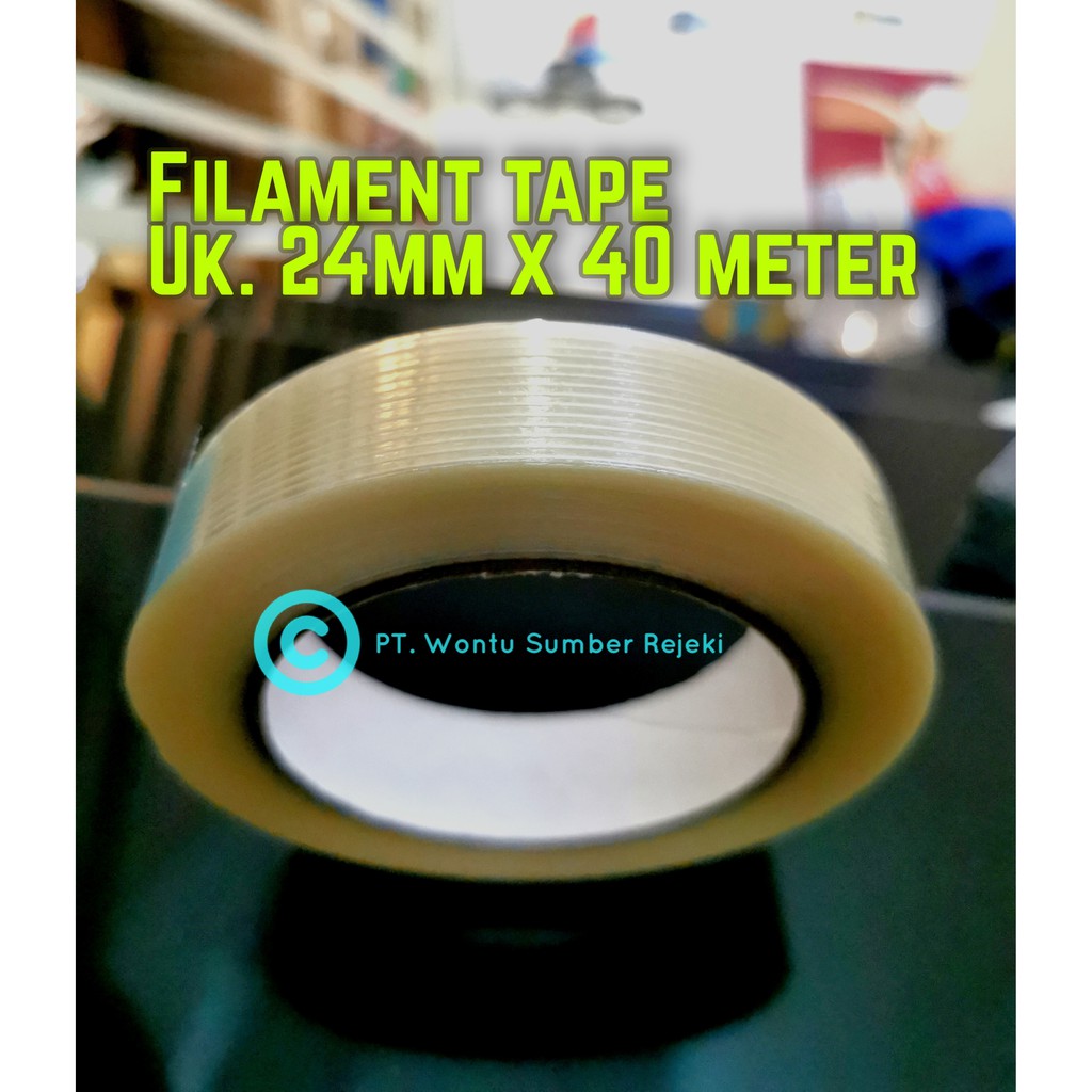 Filament Tape - lakban serat  uk 24 mm x 40 meter