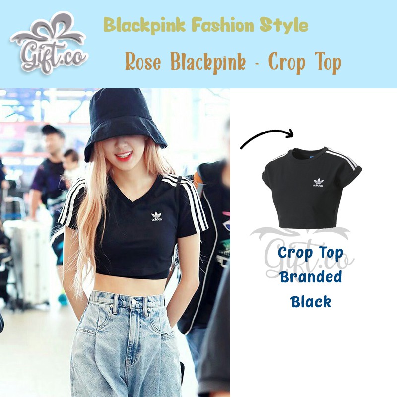 Rose Blackpink Fashion - Sport Crop Top