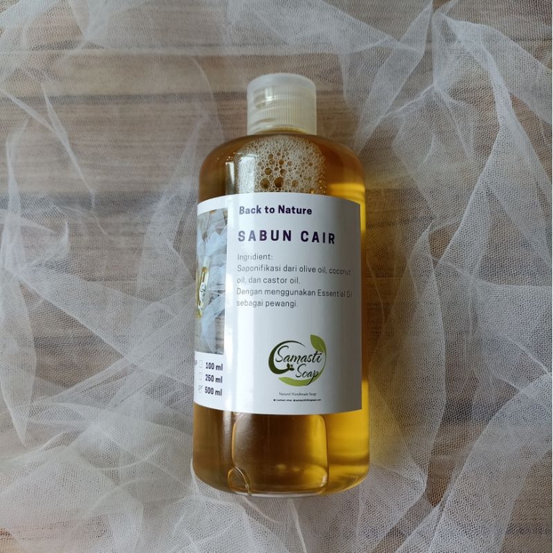 Sabun Cair Organik Handmade Alami | Natural Lembut Bebas Bahan Kimia Berbahaya