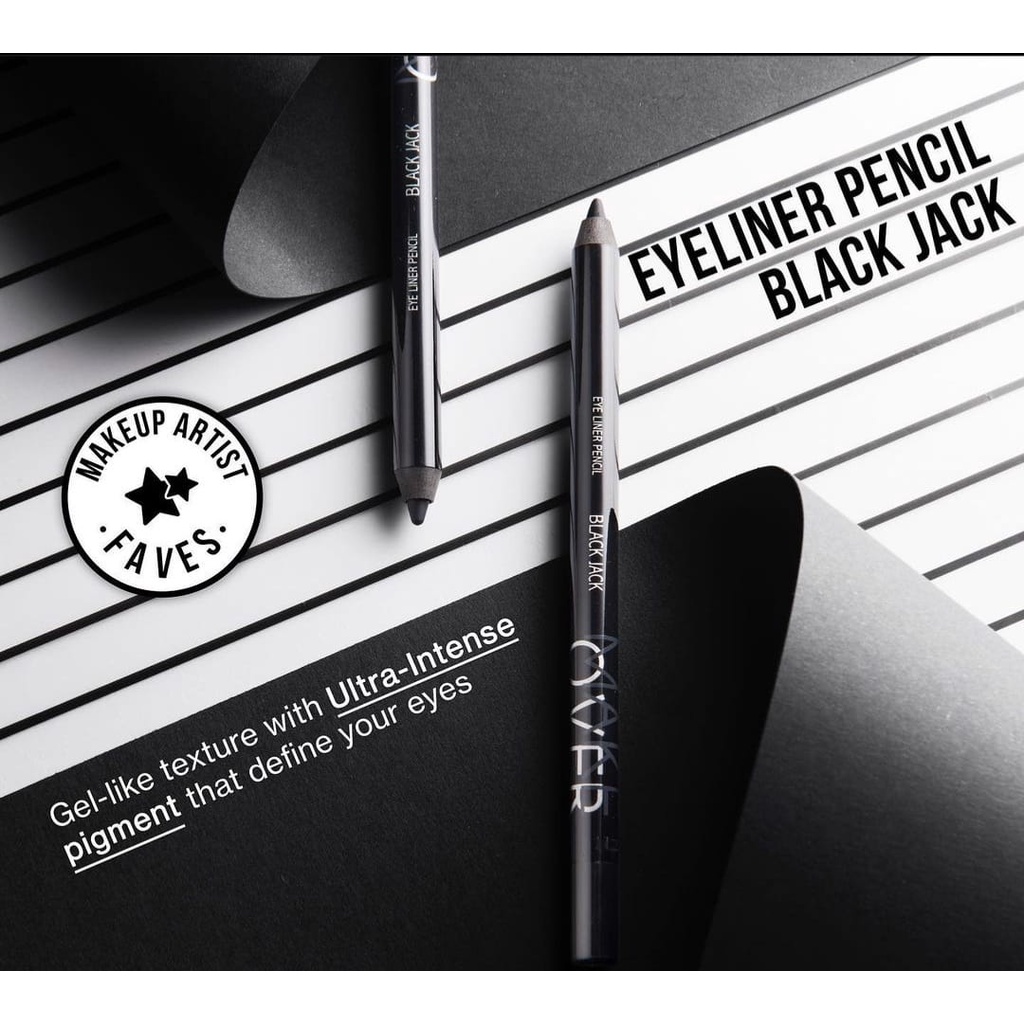✿ELYSABETHME✿ 𝓶𝓪𝓴𝓮𝓸𝓿𝓮𝓻 Make Over Eyeliner Pencil anti luntur anti badai celak garis mata premium