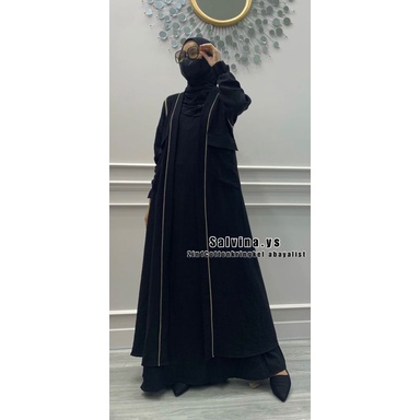 gamis 2 in 1 rompi salvina kringkel