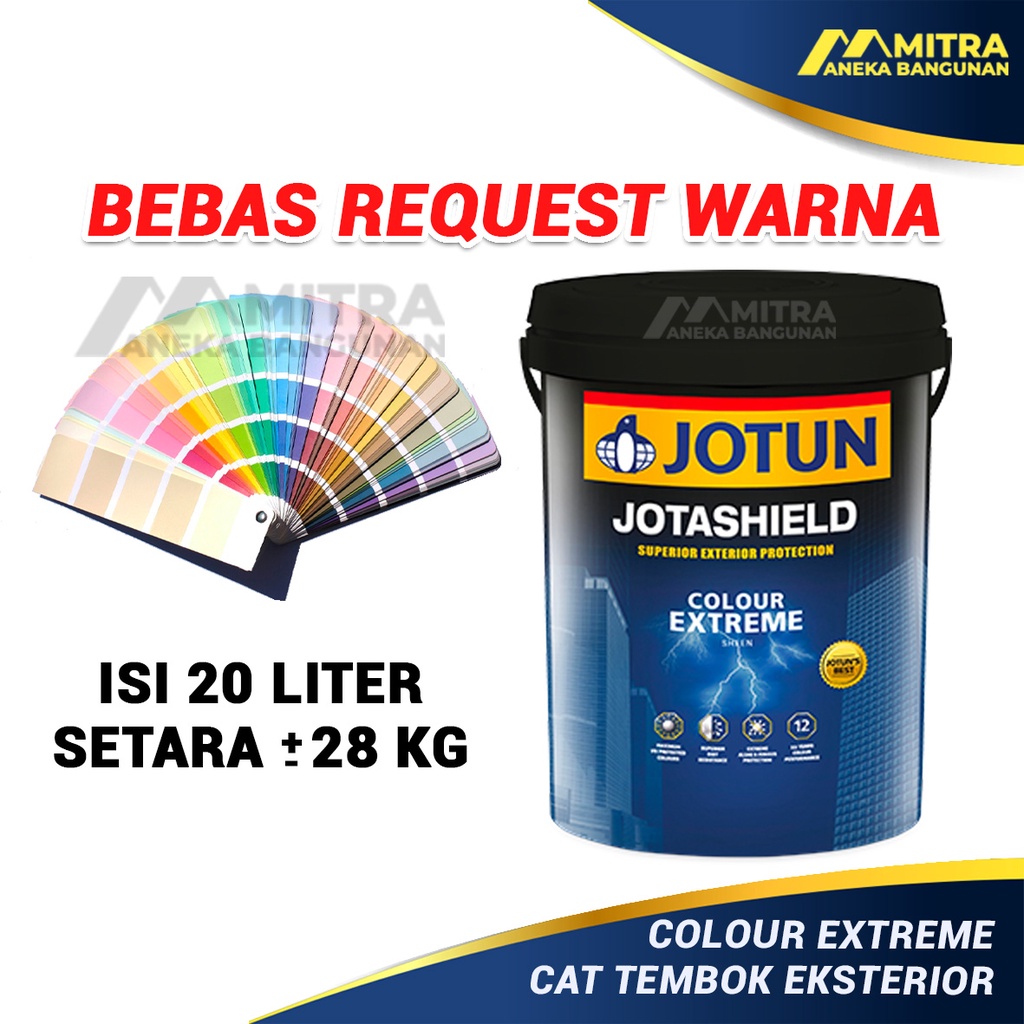Jual CAT TEMBOK EKSTERIOR JOTUN JOTASHIELD COLOUR EXTREME 20 LITER 28