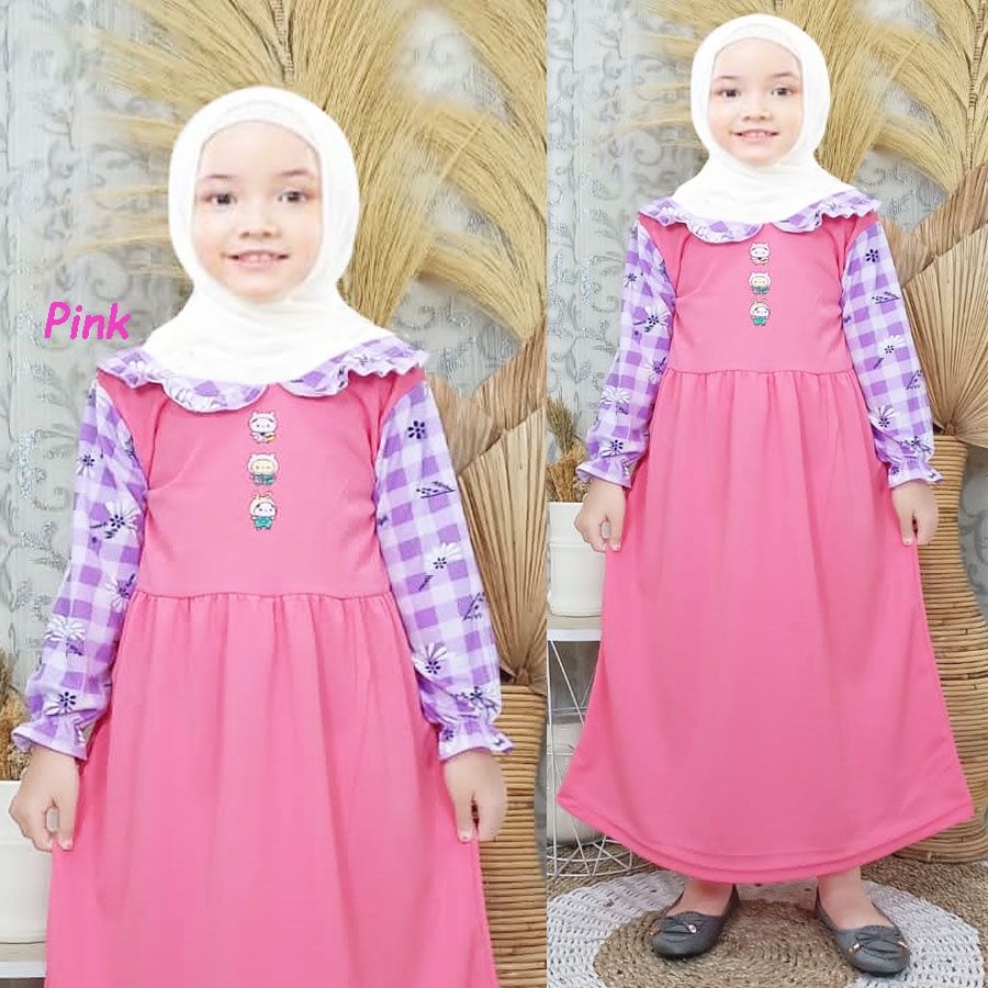 GAMIS RAYYA DRESS ANAK 3-12Tahun GL FASHION