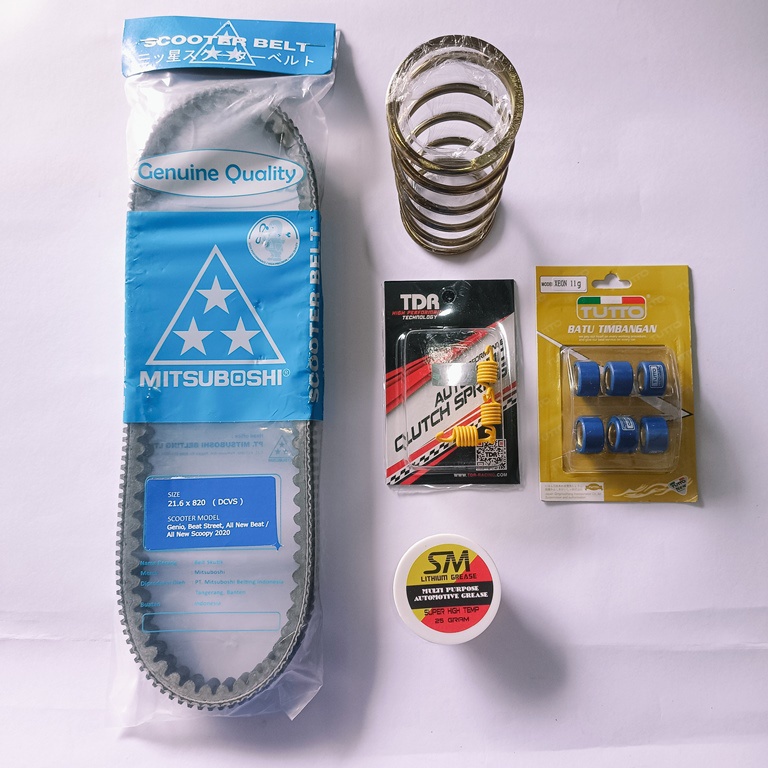 PAKET CVT UPGRADE GENIO PAKET KIRIAN SCOOPY PRESTIGE BEAT DELUXE