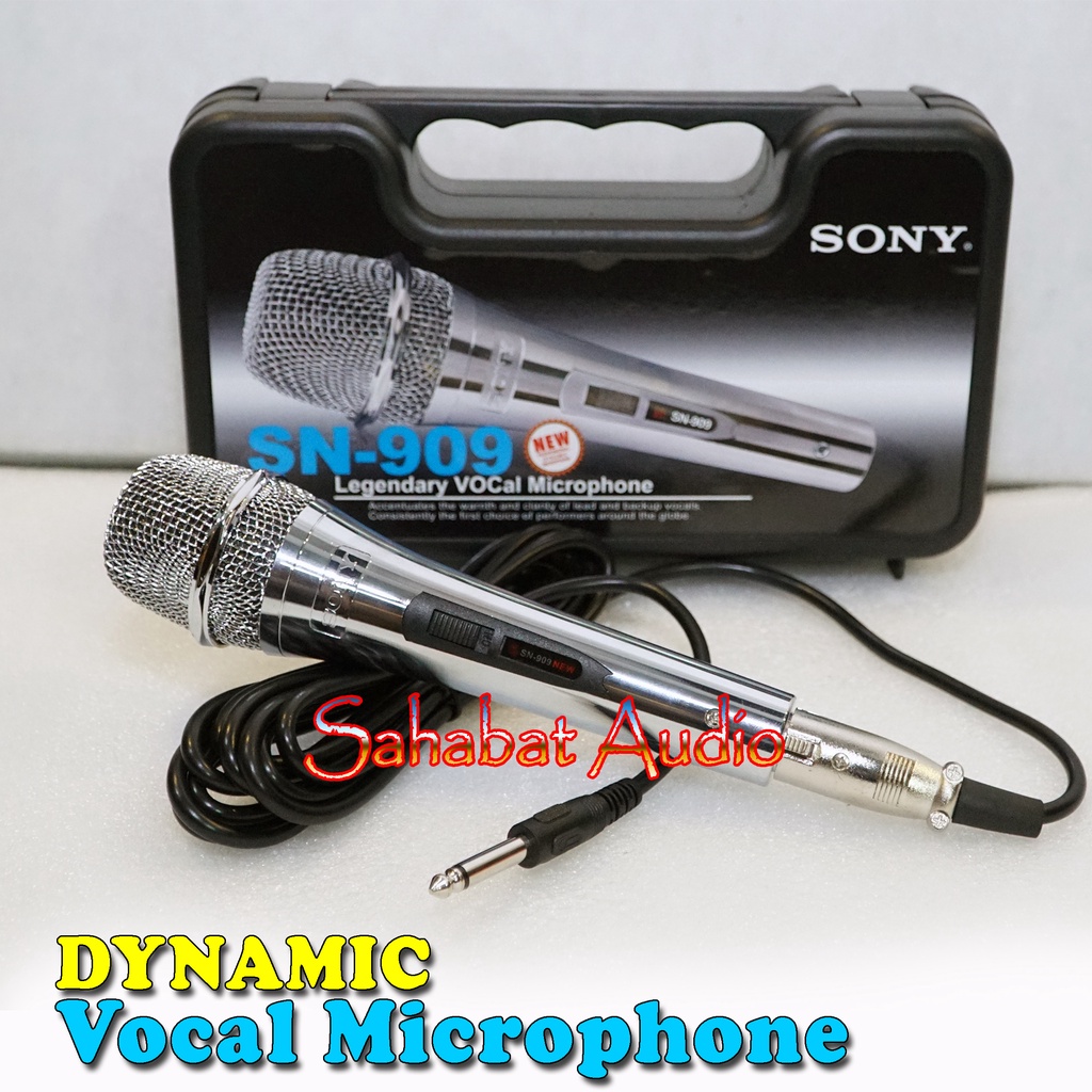 Mic Kabel SN 909 Koper / DYNAMIC Microphone Cable SONY SN - 909 / MIC DYNAMIC SN-909 / Mic SN909