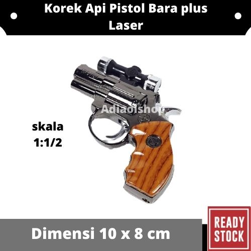 Korek Api Pistol Bara plus Laser