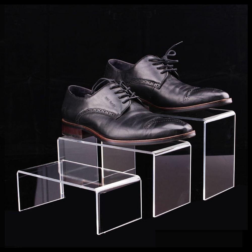 [Elegan] Display Stand U-shaped Model Angka Transparan Serbaguna Candy Display Tempat Sepatu Akrilik