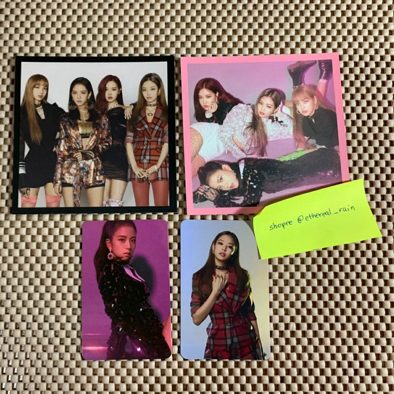 (Baca Deskripsi) Blackpink Square Up Postcard Photocard PC Jennie Jisoo