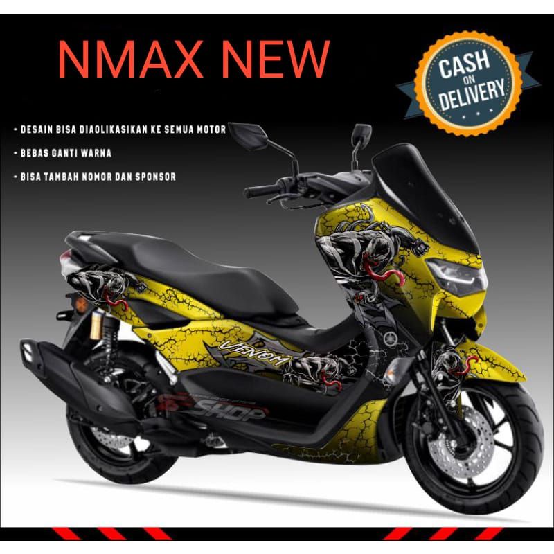 Decal stiker variasi motor Yamaha nmax new venom full body