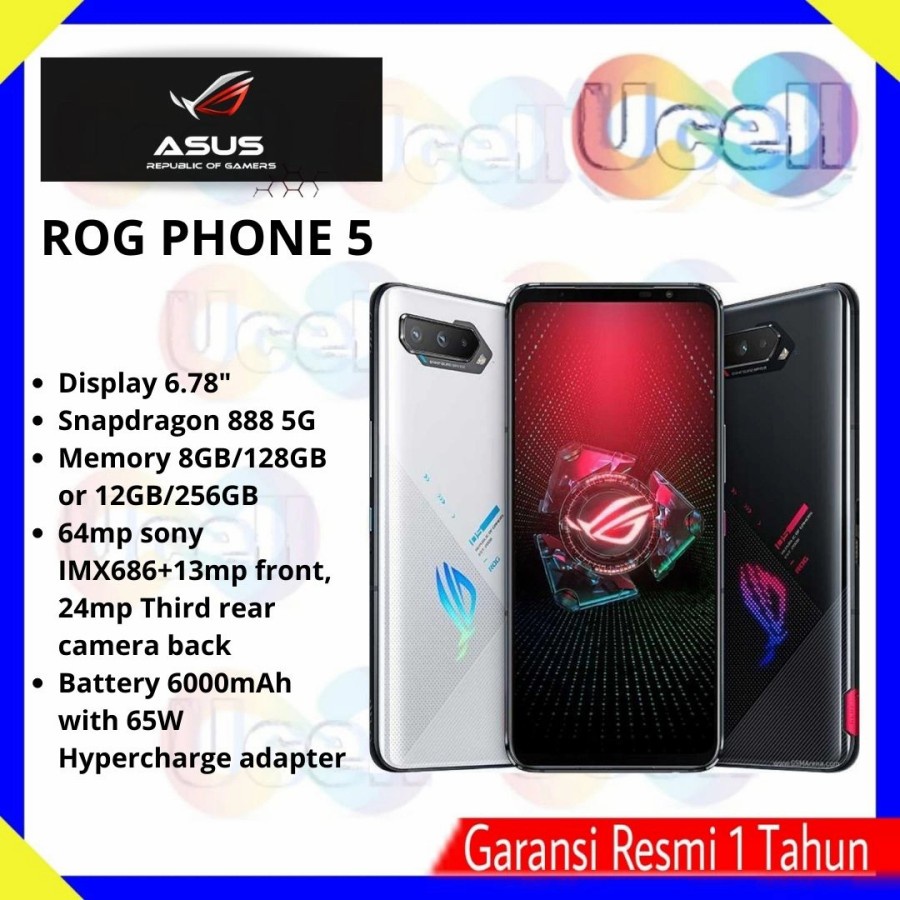 Asus Rog Phone 5 5G Rog Phone5 8/128GB - Garansi Resmi