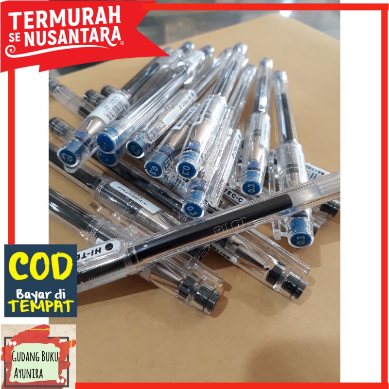 

Bulpoin Logat. Hi-Tec-C Pilot Hitam/biru 0,3/bolpen logat/bulpoin hitam/bolpen htam atau biru