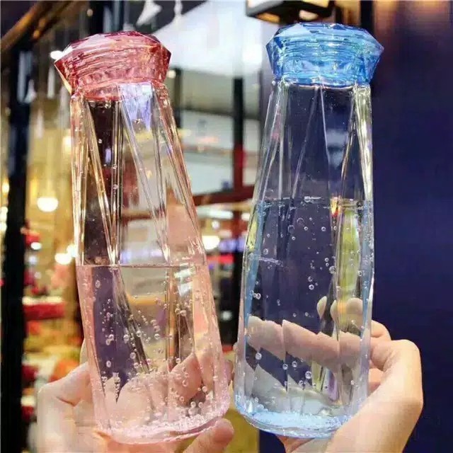 BOTOL MINUM KACA DIAMOND CRYSTAL 350 ML