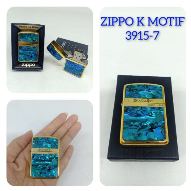Korek Zippo Motif Made in USA Grade Ori [Bisa COD]