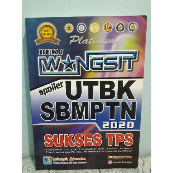 [PRELOVED] WANGSIT UTBK SBMPTN 2020 TPS PLATINUM JEROANAYAM