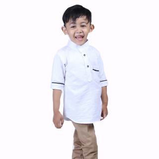  Baju  Muslim  Anak  laki  laki  katun Rami Lengan  Pendek  