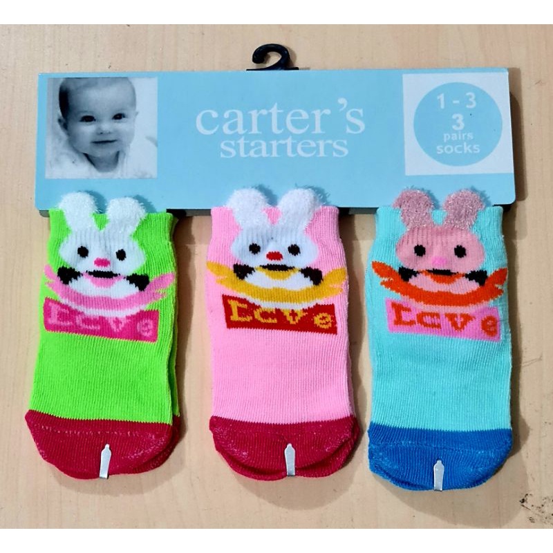 TERMURAH! Kaos Kaki Carter 3in1 | 3 Pasang Animal 3D