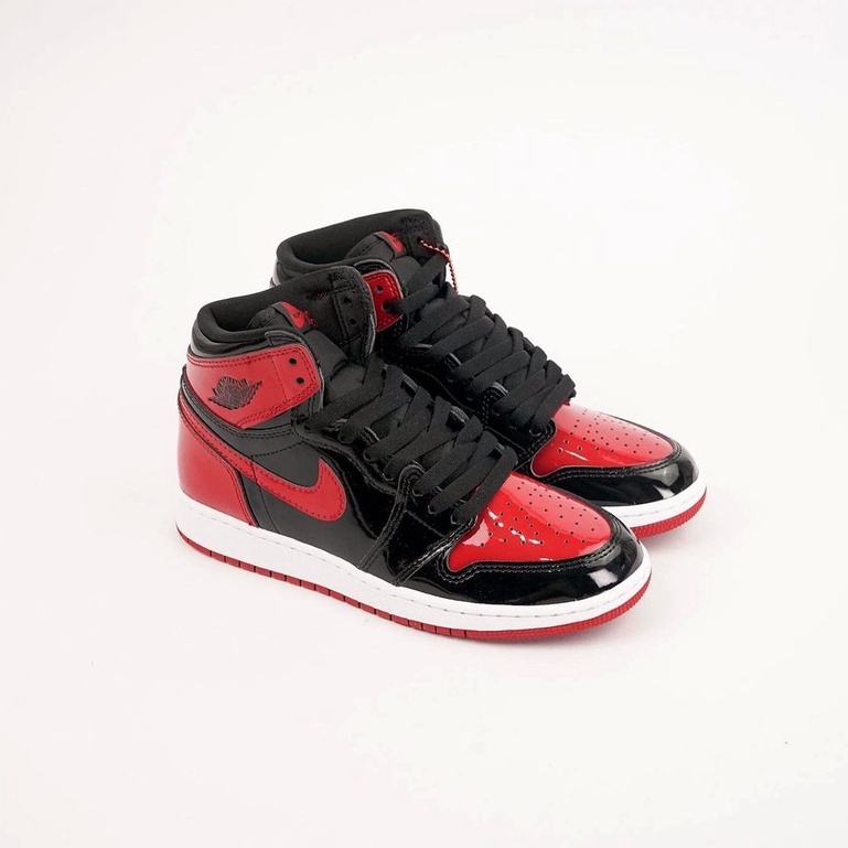 Air Jordan 1 High OG Bred Patent GS