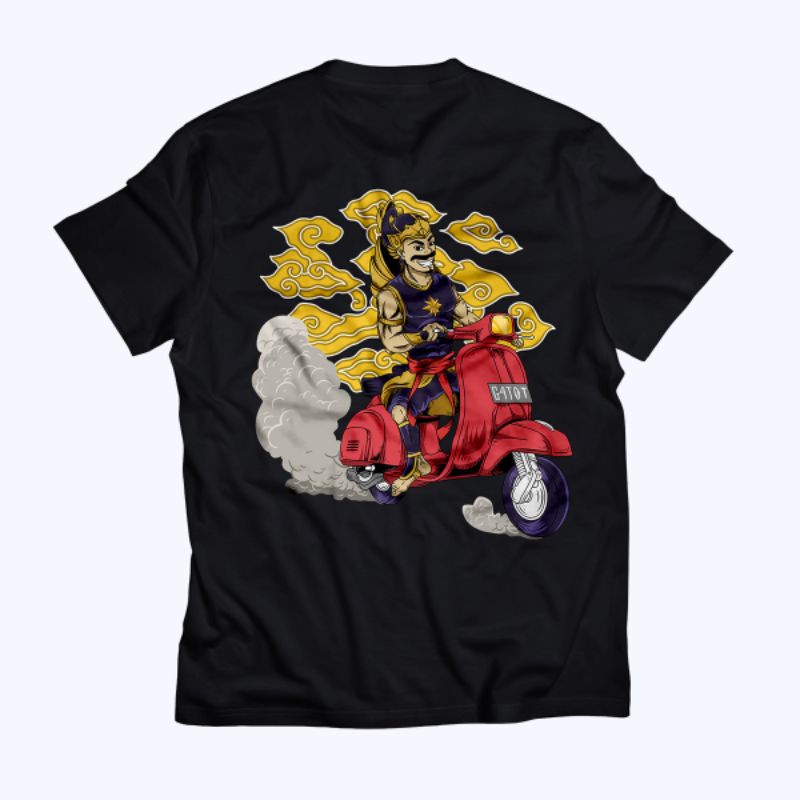 Kaos Budaya Vespa Gatotkaca