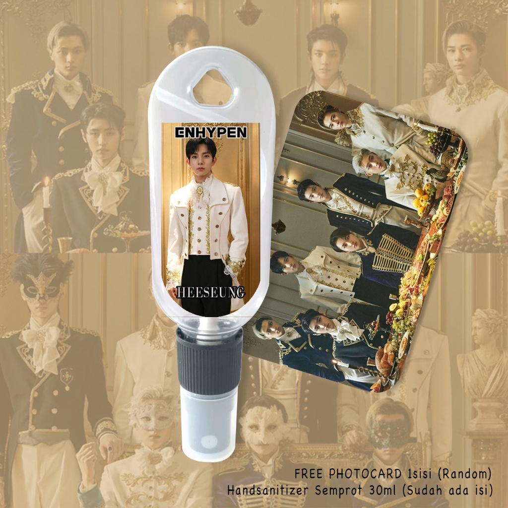 (FREE GANTUNGAN KUNCI) HAND SANITIZER K-POP ENHYPEN PERSONIL / INCLUDE ISI 30ML / CUSTOM