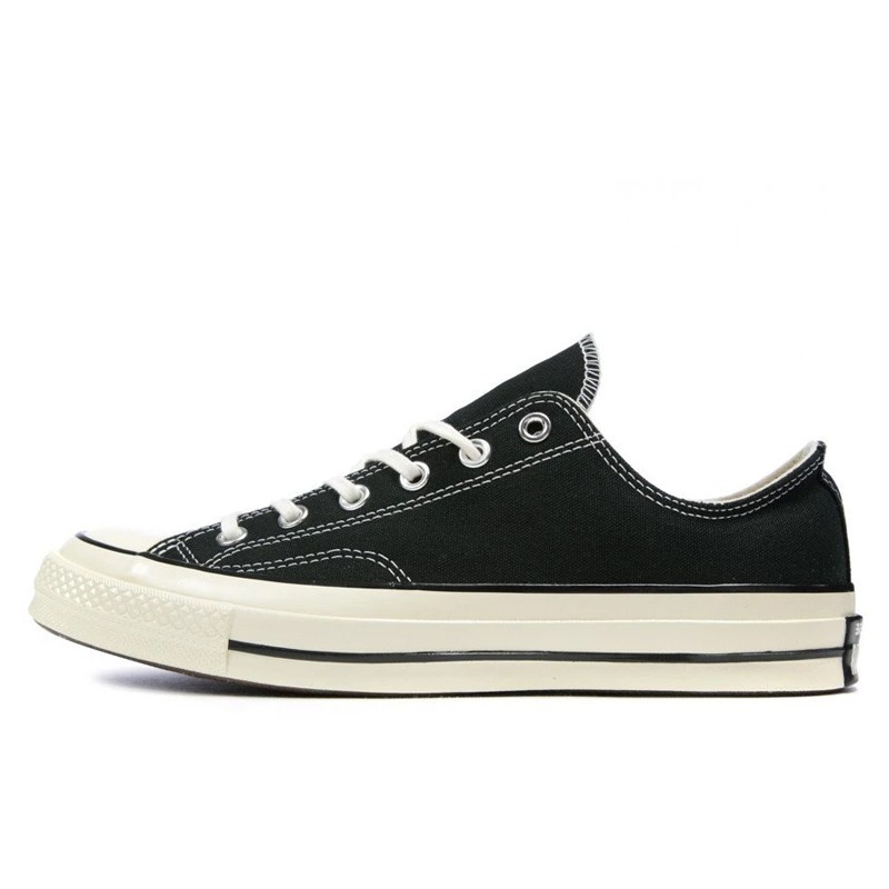 Sepatu Sneakers Converse Chuck 70 Ox Low Top Black White Original 162058C