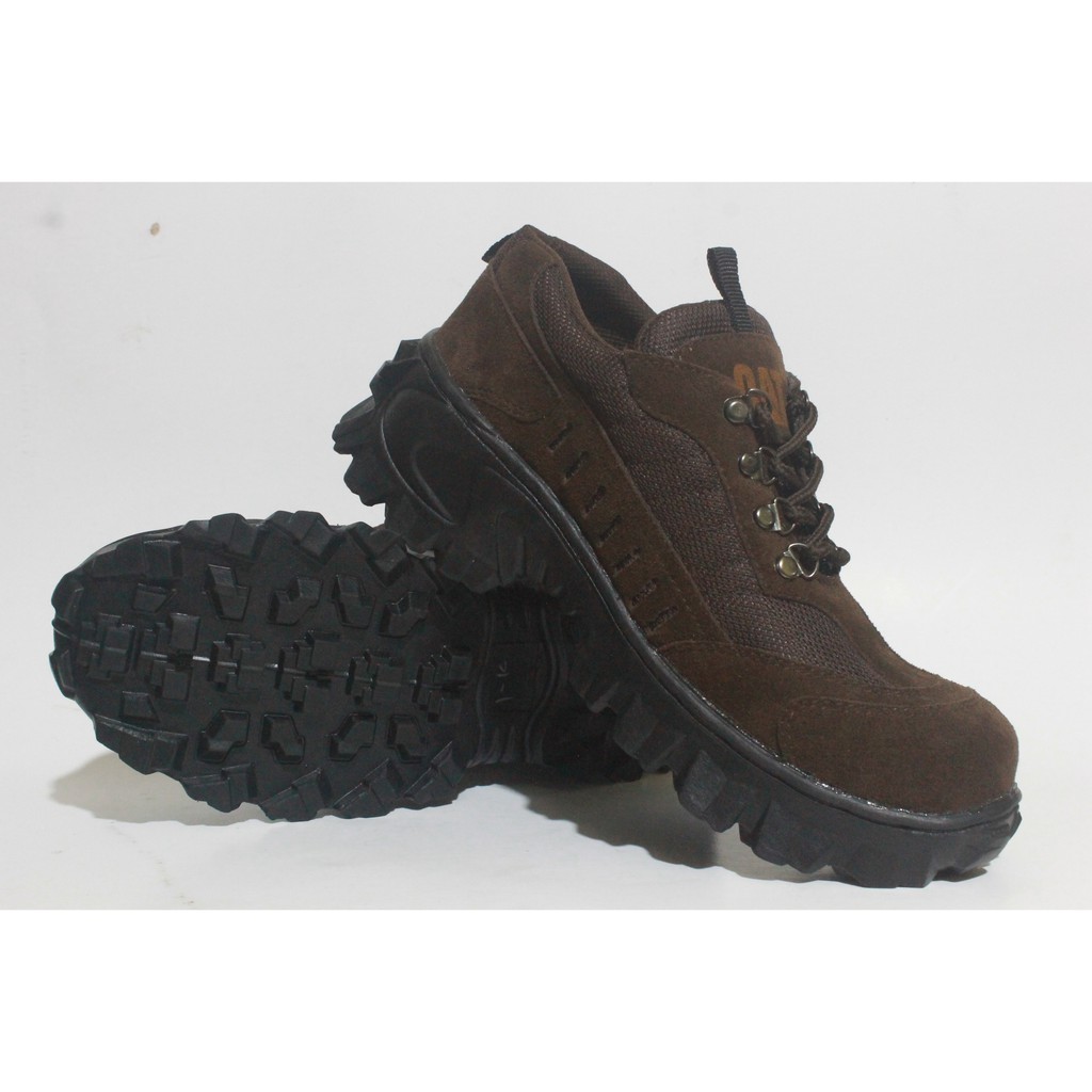 SEPATU SAFETY BOOTS PRIA SAFETY SHOES COWOK TOURING TRACKING UJUNG BESI