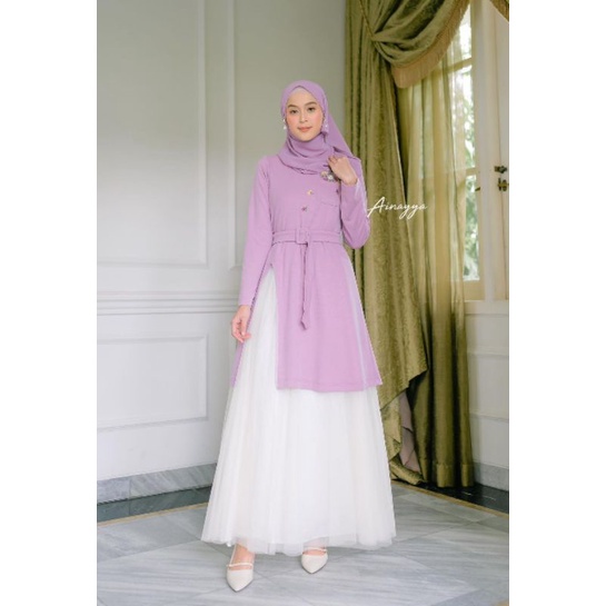 Clemira Dress Lilac by Ainayya size M