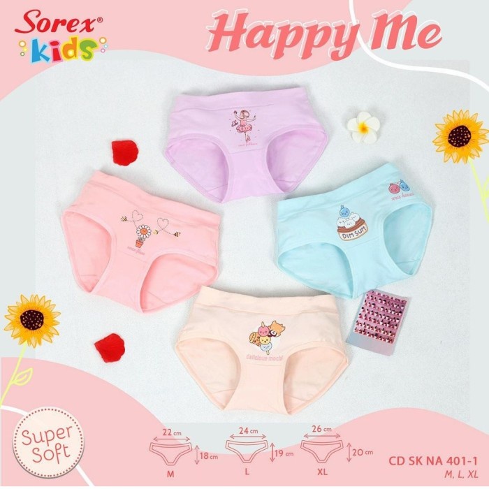 Celana dalam anak perempuan Sorex Na Seri