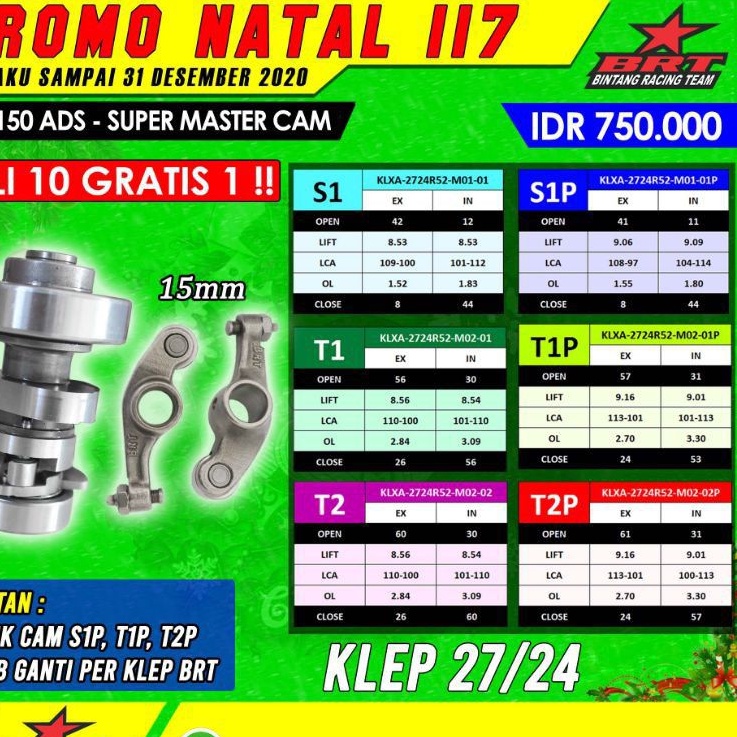 CAM NOKEN AS BRT KLX 150 ADS SERI S DAN T