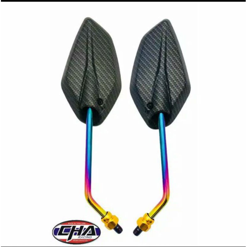 Spion Carbon karbon tangkai panjang rainbow asli import bakaran