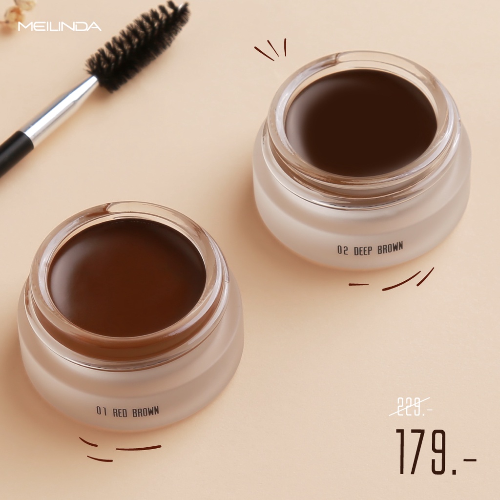 [BIG SALE] MEILINDA Brow Styling Gel Pomade Free Brush Waterproof Thailand